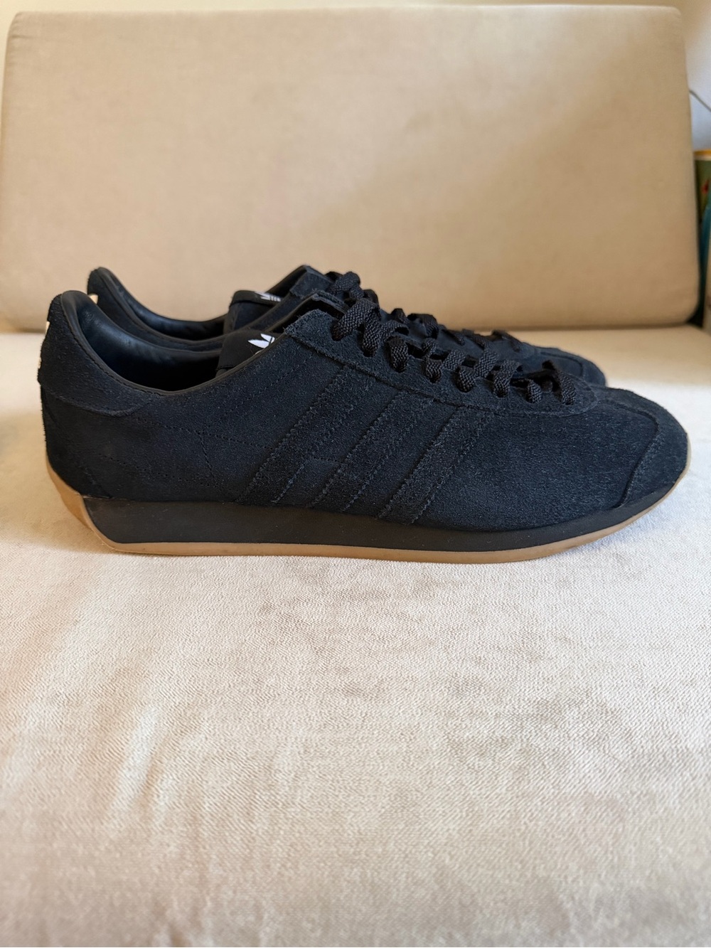 KHAITE Black Suede Low-Profile Athletic Sneakers - Picture 2 of 8